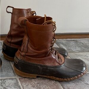 L.L. Bean Men's Tall Brown Leather Boots